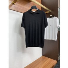 클래식 올드머니 스타일 텐셀 혼방 반팔 티셔츠 001-230883