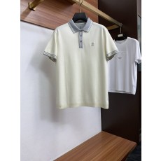 남성 고급 심플 칼라 폴로 반팔 티셔츠 001-230905