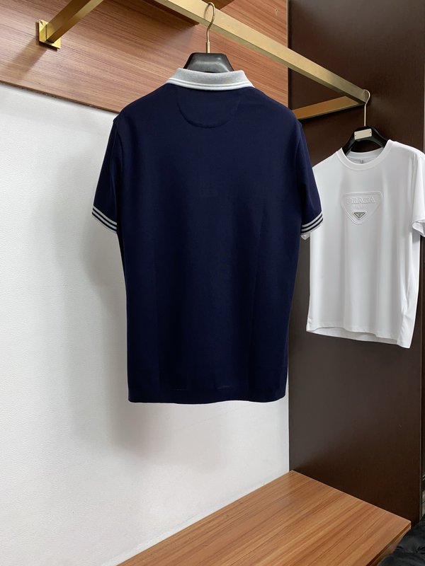 남성 고급 심플 칼라 폴로 반팔 티셔츠 001-230908