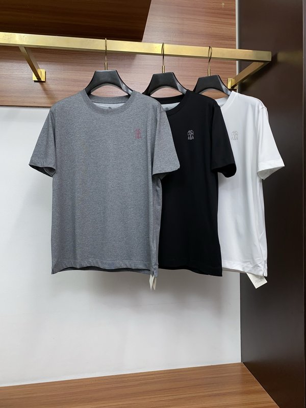 고급 맞춤 순면 반팔 티셔츠 심플 비즈니스 남성복 001-230909