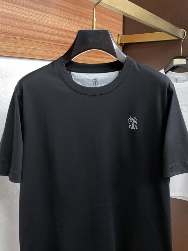 고급 맞춤 면 반팔 티셔츠 001-230910
