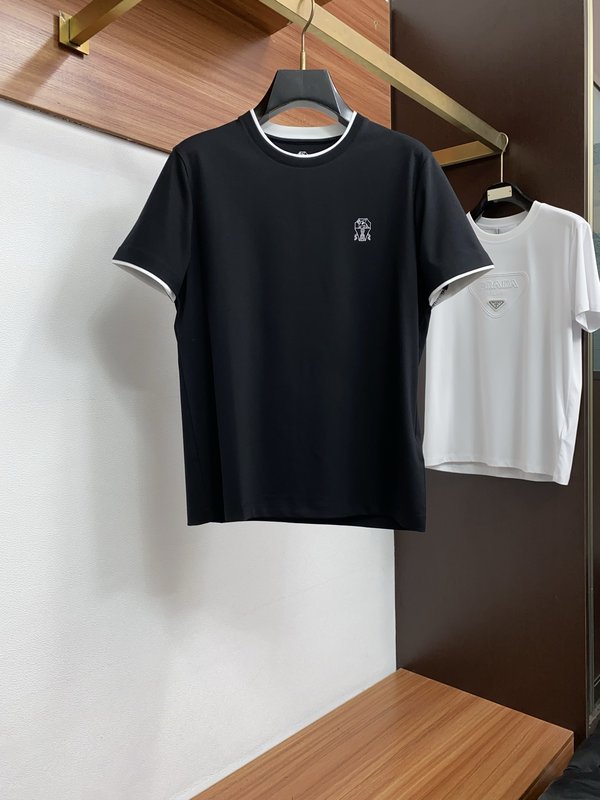 봄여름 남성 심플 라운드넥 반팔 티셔츠 001-230921