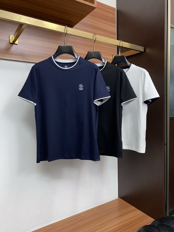 봄여름 남성 심플 라운드넥 반팔 티셔츠 001-230921
