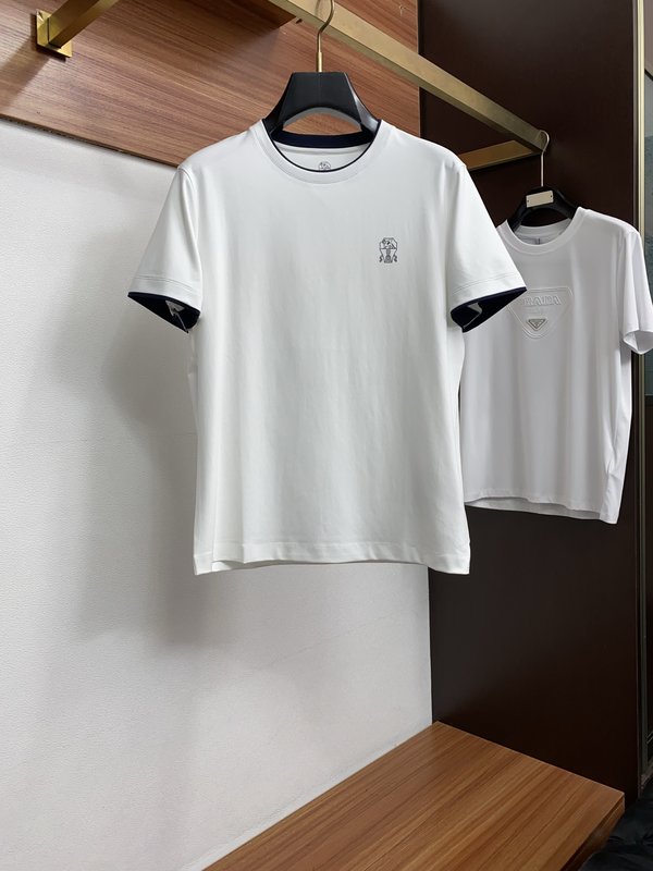 봄여름 남성 심플 라운드넥 반팔 티셔츠 001-230922