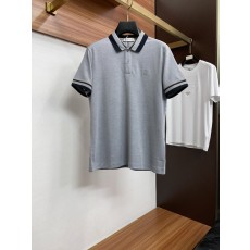 세로 줄무늬 피케 비즈니스 폴로 셔츠 001-230966