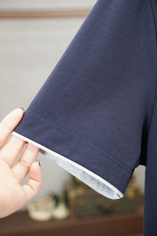 남성 라운드넥 더블 머서라이즈드 반팔 티셔츠 001-230972