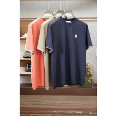 남성 라운드넥 더블 머서라이즈드 반팔 티셔츠 001-230972
