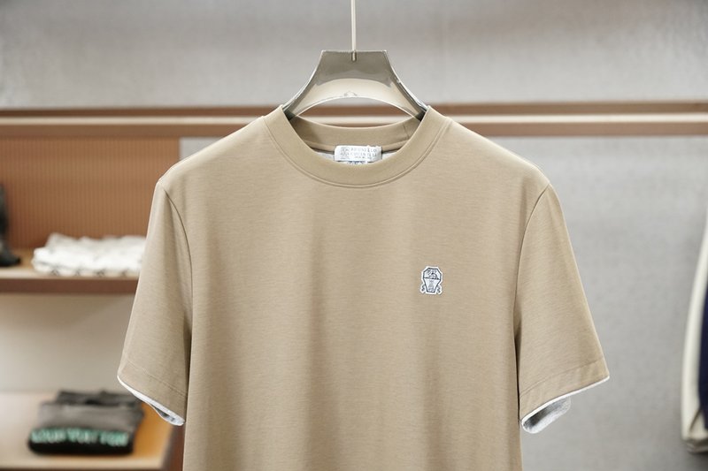 남성 라운드넥 더블 머서라이즈드 숏슬리브 티셔츠 001-230973