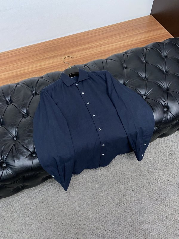 남성 텐셀 린넨 코튼 비즈니스 캐주얼 반팔 셔츠 001-230979