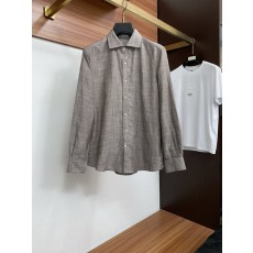 남성 텐셀 린넨 코튼 비즈니스 캐주얼 반팔 셔츠 001-230980