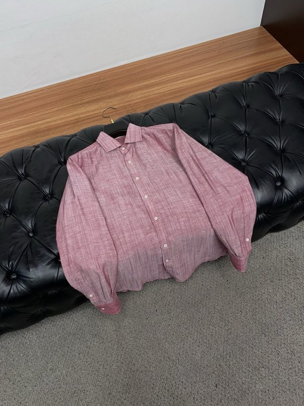 남성 텐셀 린넨 코튼 비즈니스 캐주얼 반팔 셔츠 001-230981
