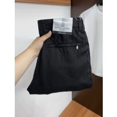 남성 코튼 린넨 캐주얼 정장 바지 001-231019