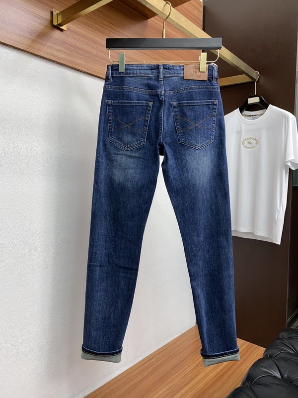 남성 슬림 스트레이트 데님 진 001-231088