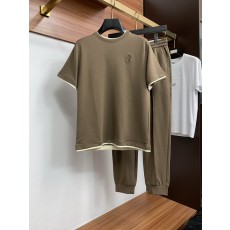 남성 정제 면 캐주얼 바지 세트 001-231119