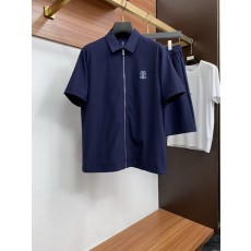 브루넬로 쿠치넬리 남성 캐주얼 반바지 세트 001-231142