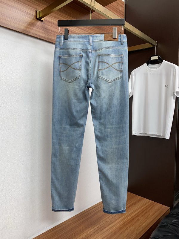 장면 면 슬림 핏 스트레이트 진 001-231149