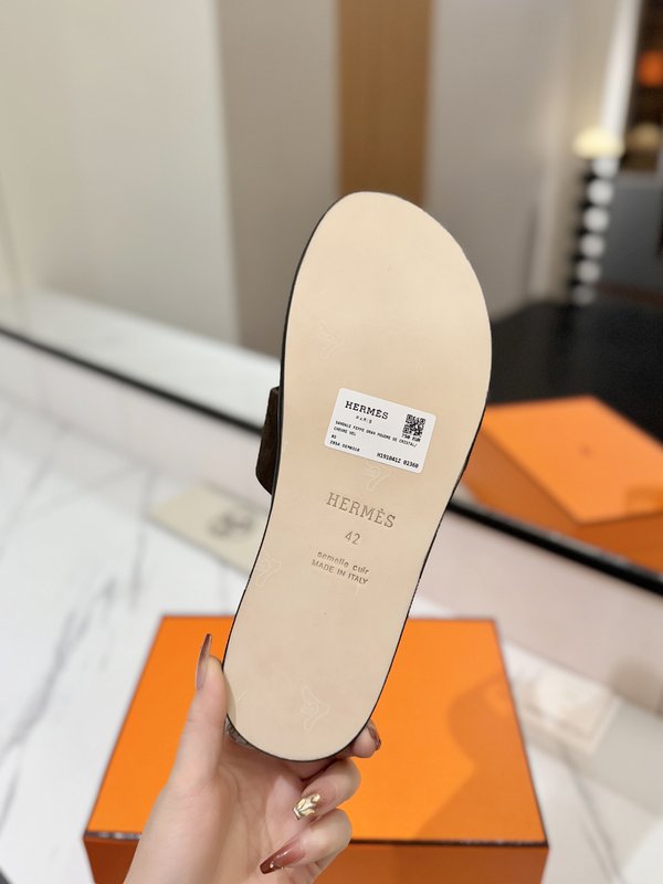 에르메스 남성 스웨이드 슬리퍼 001-231448