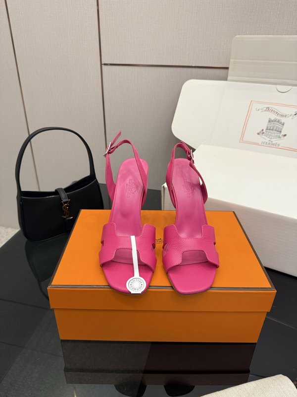 에르메스 클래식 H 버클 스틸레토 샌들 001-231465