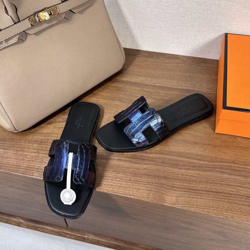 에르메스 H 슬리퍼 오란 샌들 시리즈 001-231516