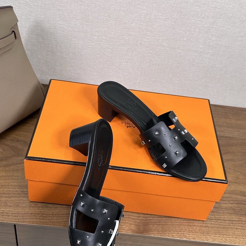 에르메스 H 슬리퍼 오란 샌들 시리즈 001-231597