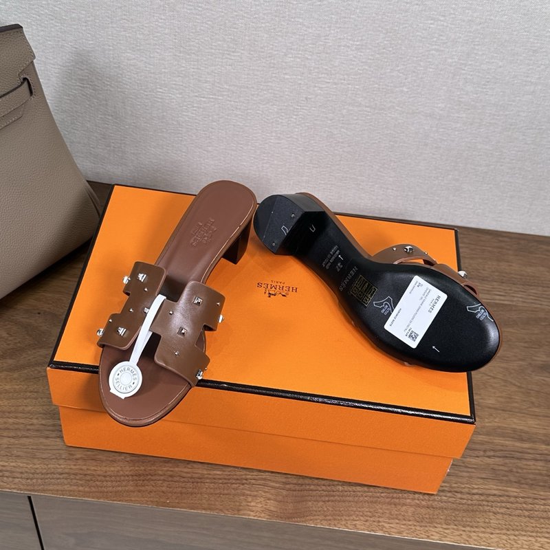 에르메스 H 슬리퍼 오란 샌들 시리즈 001-231601