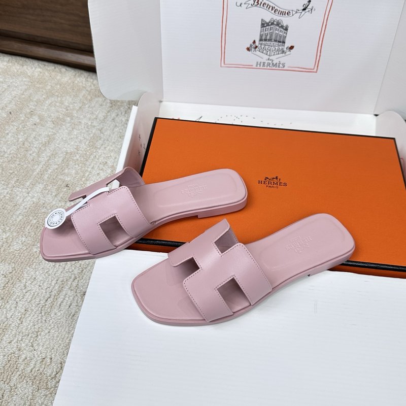 에르메스 H 슬리퍼 오란 샌들 시리즈 벨벳 소재 001-231659