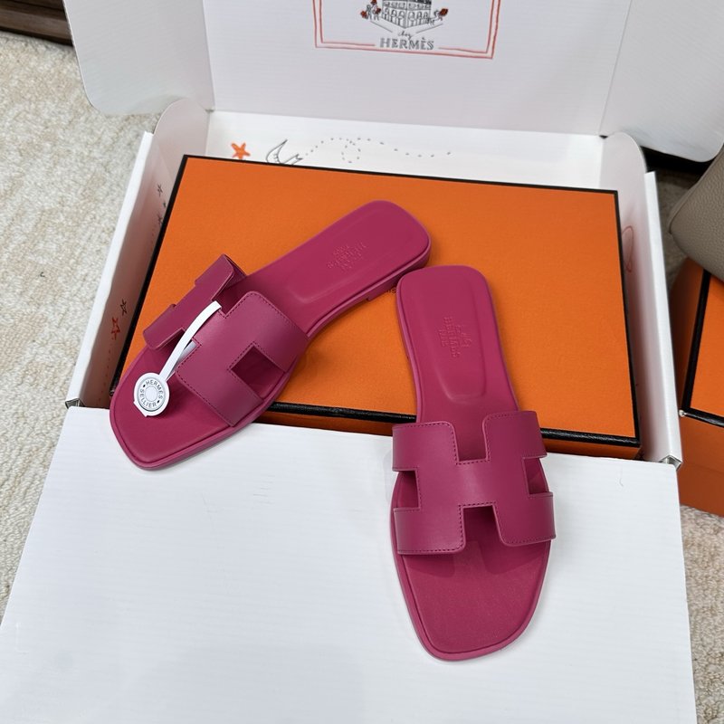 에르메스 H 슬리퍼 오란 샌들 시리즈 001-231663