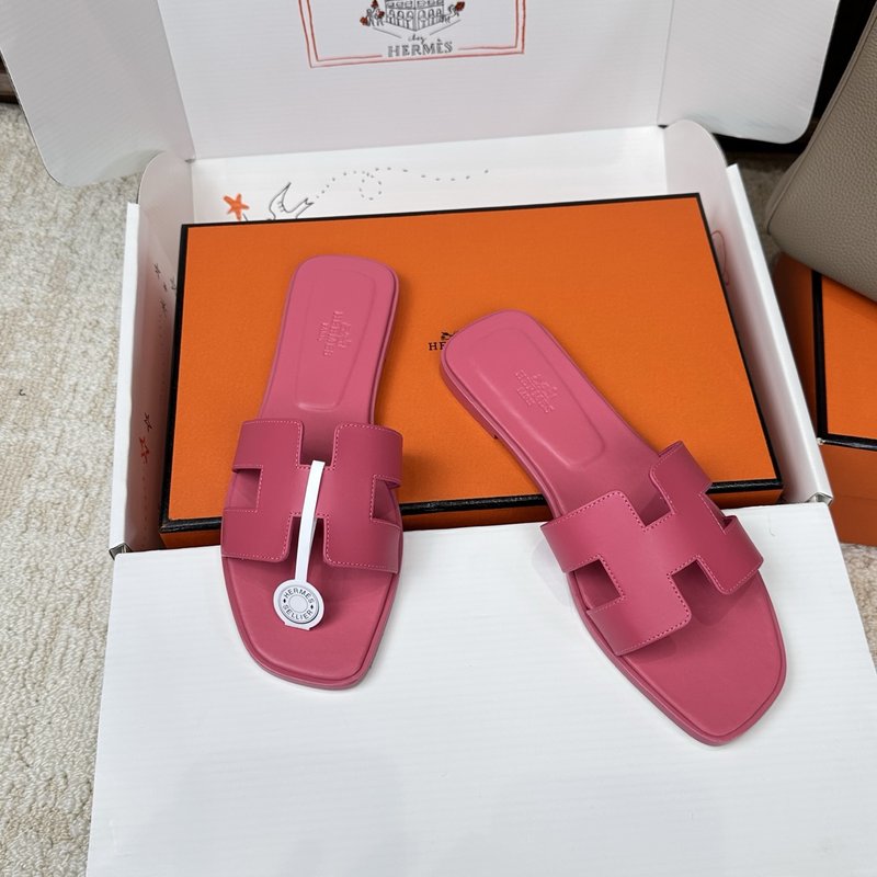 에르메스 H 슬리퍼 오란 샌들 시리즈 벨벳 소재 001-231664