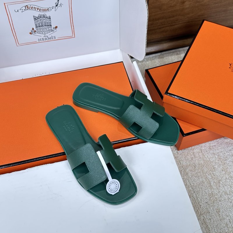 에르메스 H 슬리퍼 오란 샌들 시리즈 001-231691