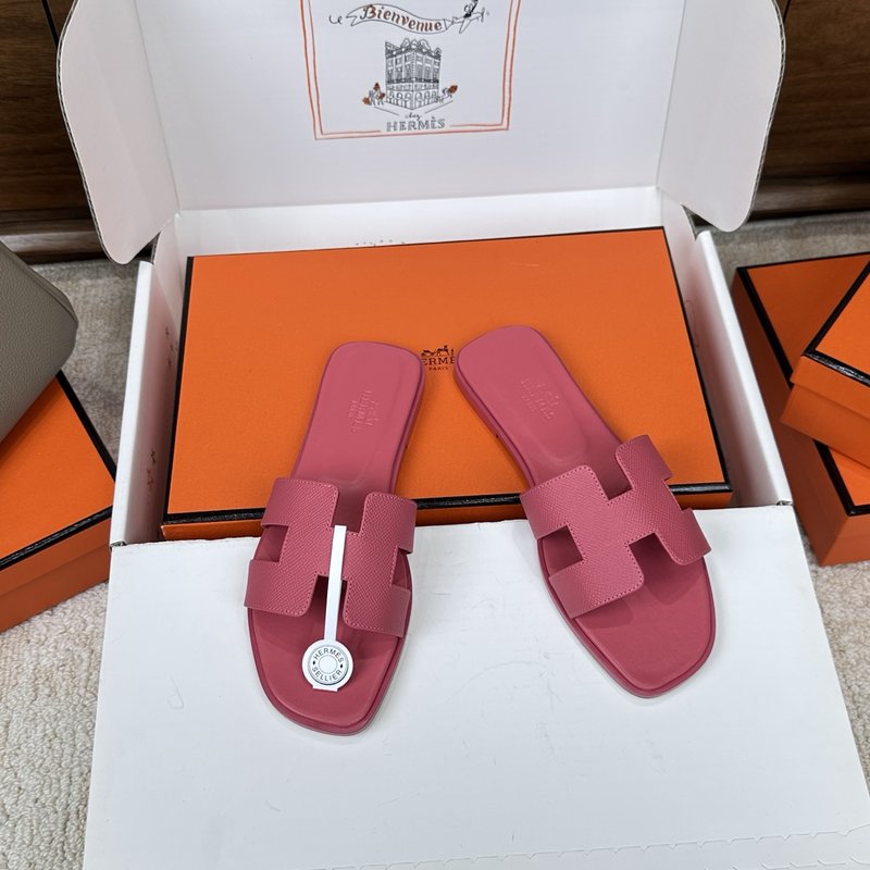 에르메스 H 슬리퍼 벨벳 샌들 001-231693