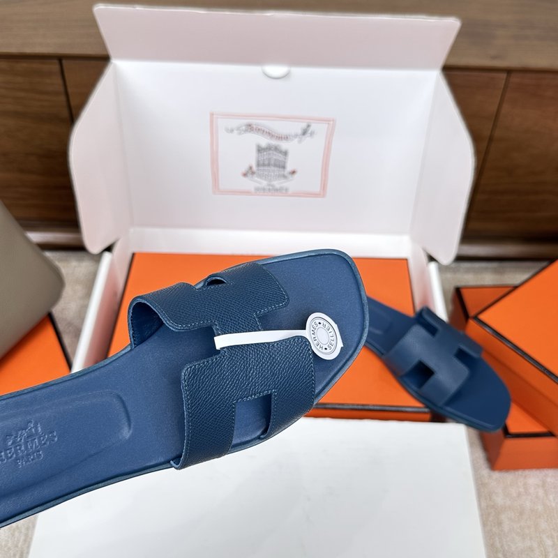 에르메스 H 슬리퍼 오란 샌들 시리즈 벨벳 소재 001-231723