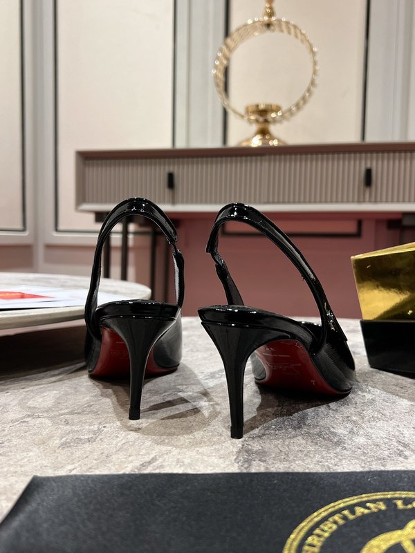 CL 버클 백리스 캣힐 하이힐 001-231875