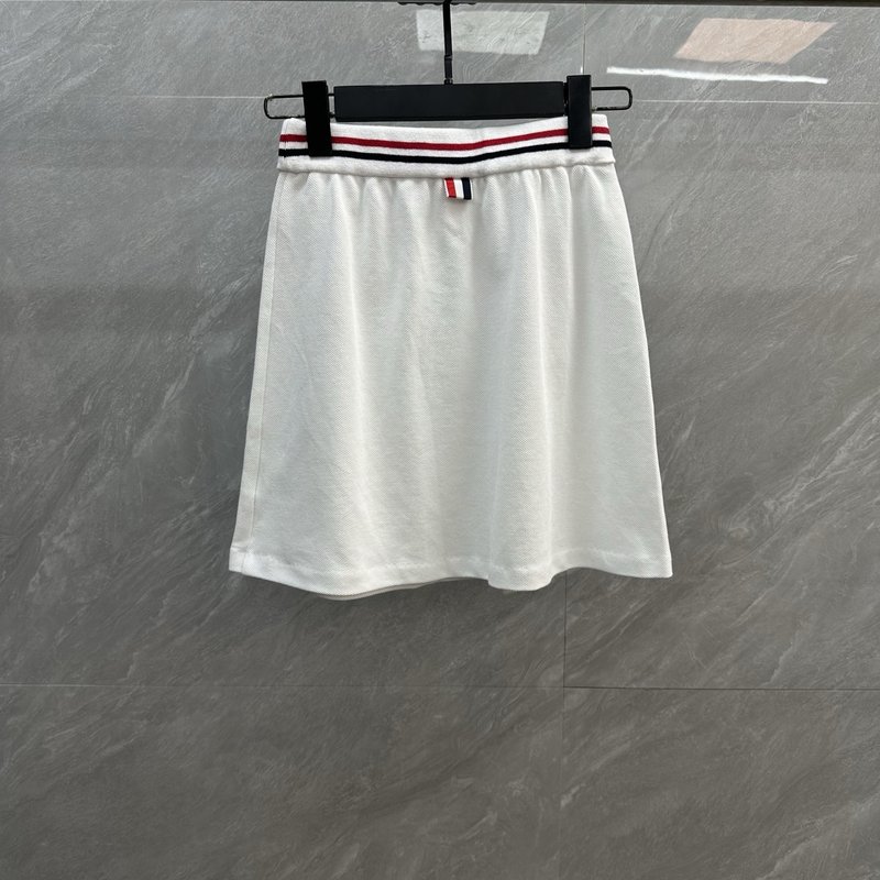 톰브라운 컬러 스트라이프 A 라인 미니스커트 001-232144