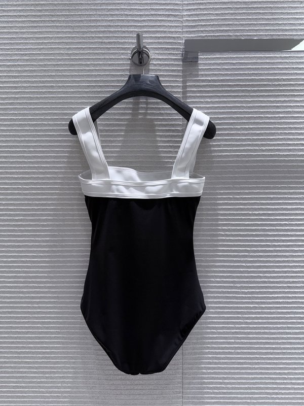 샤넬 블랙 앤 화이트 원피스 수영복 001-232788
