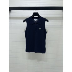 샤넬 칼라 니트 조끼 001-232880