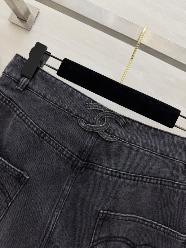 샤넬 클래식 스쿨백 버클 데님 팬츠 001-232956