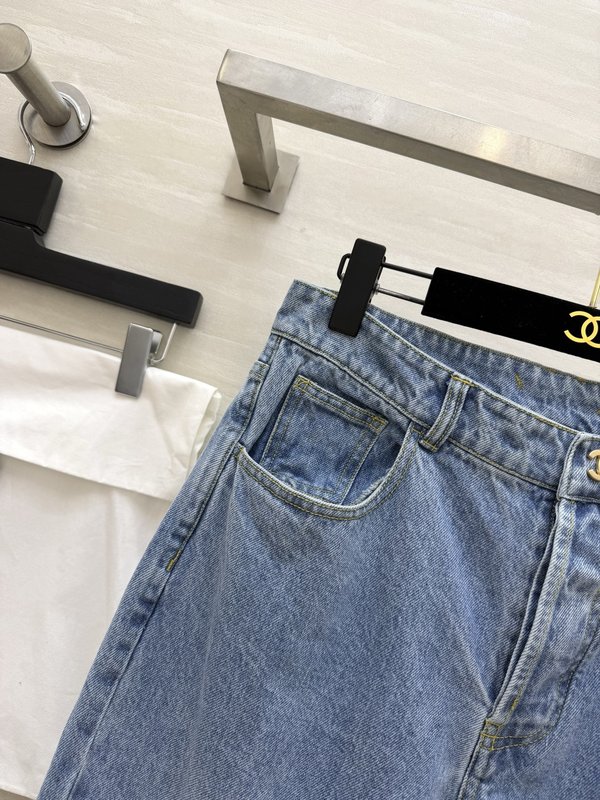 샤넬 스타일 스쿨백 버클 하이웨이스트 스트레이트 진 001-232957
