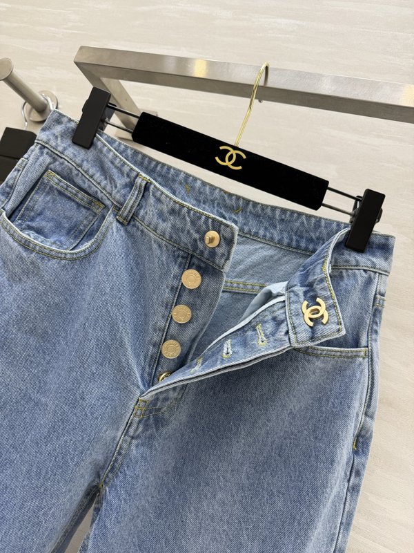 샤넬 스타일 스쿨백 버클 하이웨이스트 스트레이트 진 001-232957
