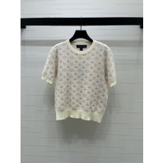 루이비통 자카드 니트 반팔 티셔츠 001-233212