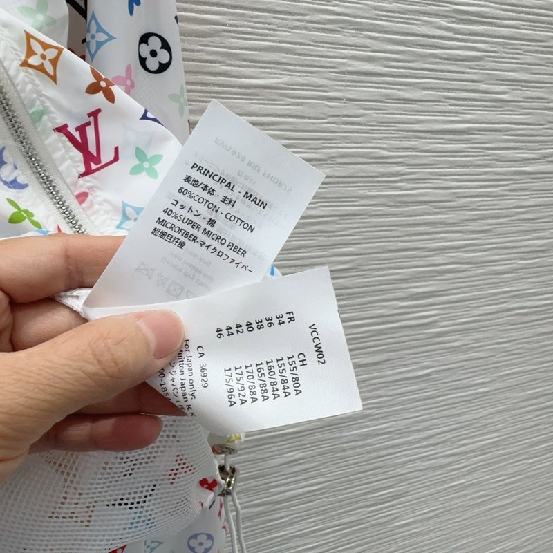 루이비통 가벼운 질감 스탠딩 칼라 자켓 001-233421