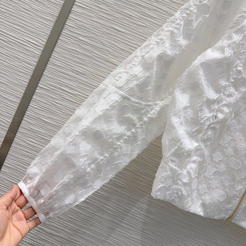 커스텀 자카드 컷오프 소재 숏 자켓 001-233422