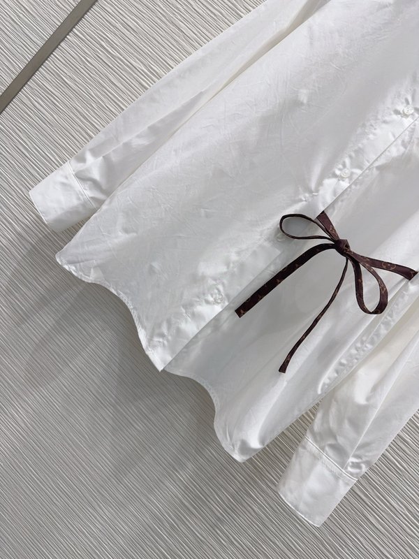 루이비통 스탠딩 칼라 컷팅 셔츠 001-233444