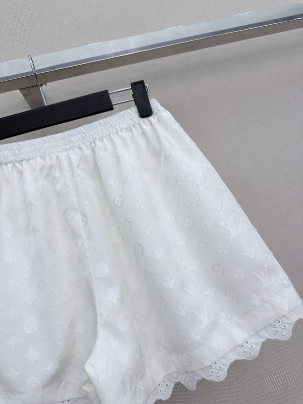 루이비통 자카드 레터링 밴딩 쇼츠 001-233563