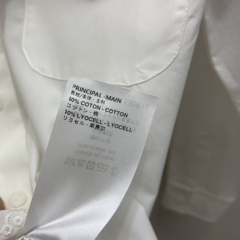 자수 칼라 긴팔 셔츠 001-233567