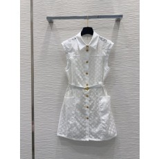루이비통 뉴 스타일 패션 민소매 원피스 001-233595