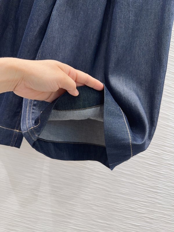 루이비통 데님 미디엄 팬츠 여성용 001-233616
