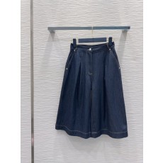 루이비통 데님 미디엄 팬츠 여성용 001-233616
