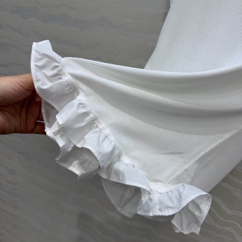 루이비통 모노그램 자수 리브 레이스 조끼 001-233643