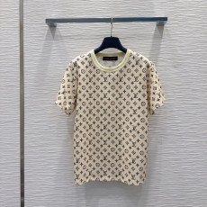 루이비통 여성 클래식 프린트 반팔 티셔츠 001-233674