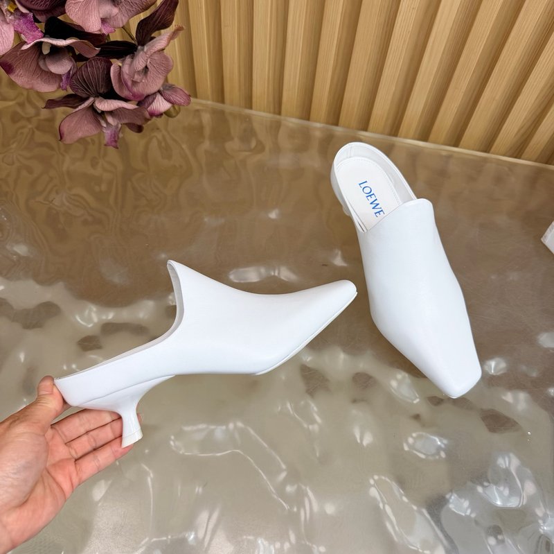 로에베 뉴발 뮬 힐 슬리퍼 001-233696
